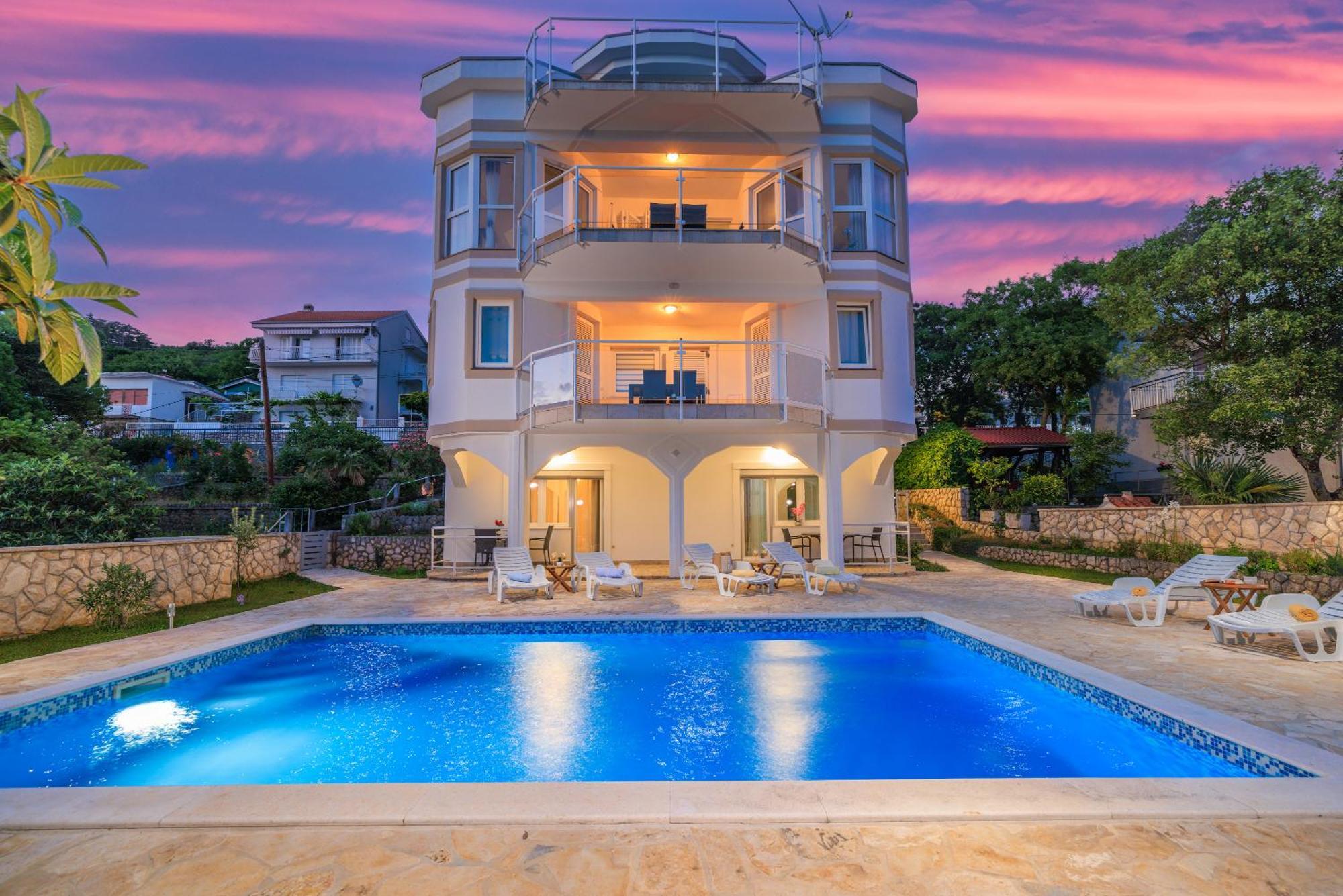 Bella Adria Apartmani Dramalj Buitenkant foto